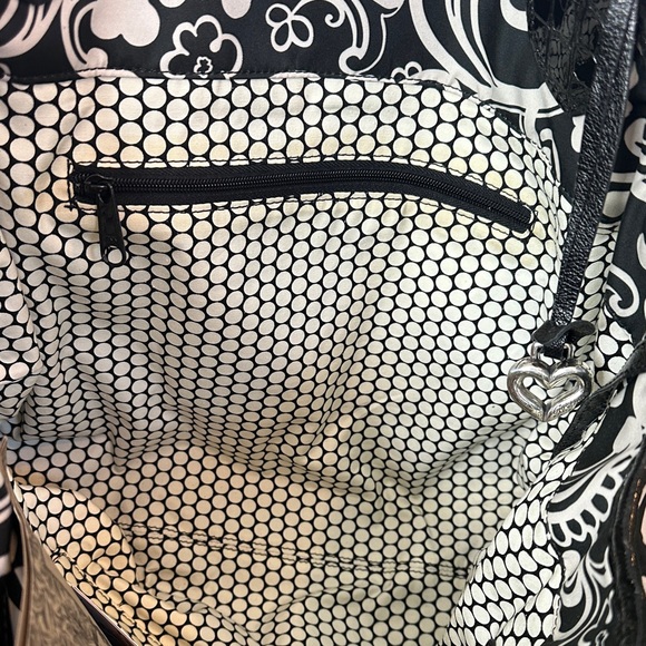 Brighton Black and White Swirl Shoulder Bag with DustBag, Brand New! - Picture 9 of 12